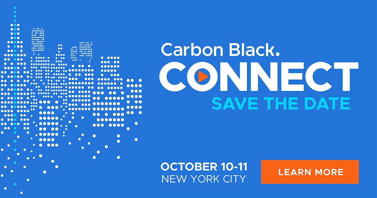 carbonb1ack's tweet photo. Cb ❤ NYC - Save the Date for @CarbonBlack_Inc 2018 Customer &amp; Partner Conference – Cb Connect in NYC – Oct. 10 &amp; 11 - https://t.co/coE1zsiPPn #infosec #CbConnect https://t.co/nXYMz5IToq