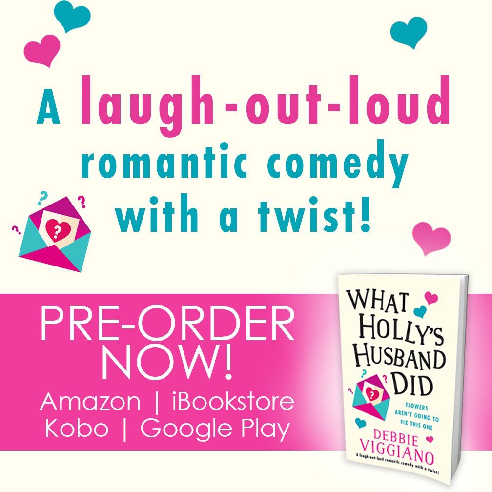 bookouture's tweet photo. OVER THE MOON this afternoon to reveal the cover and description for What Holly's Husband Did by @DebbieViggiano  
A laugh out loud romantic comedy with a twist! 
Out on 29th May but available to pre-order now: 
https://t.co/YgNxumsXoW https://t.co/sHdAo6iYzg