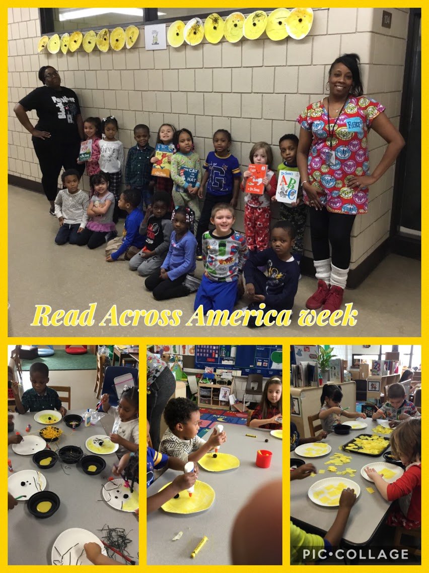 mikab03's tweet photo. On Monday to kick start our #ReadAcrossAmerica spirit week it was pajama and comfy clothes day. Room 101 pre-k read the Sleep book and made Van Vlecks. #CMSDReads #prekrocks @MarionCSeltzer https://t.co/jxBlpUtcyy