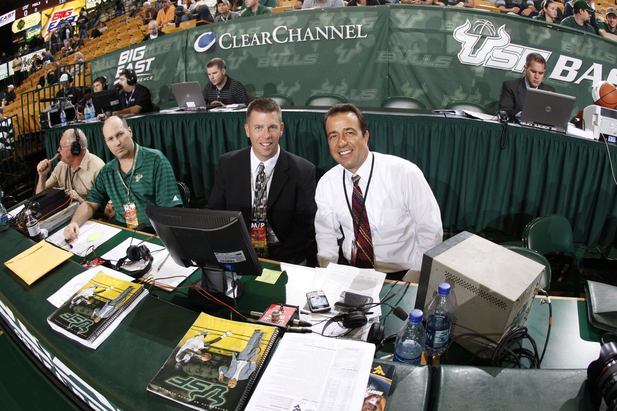 USFMBB's tweet photo. Tonight, the voice of Bulls Basketball Jim Lighthall will call his 500th straight game! Jim last missed a game on March 2, 2002 for the birth of his son, who turns 16 today.

Listen to Jim's broadcast from Memphis with Joey Johnston on 820 AM and @BullsUnlimited tonight at 8:30! https://t.co/7Uk9evt5Im