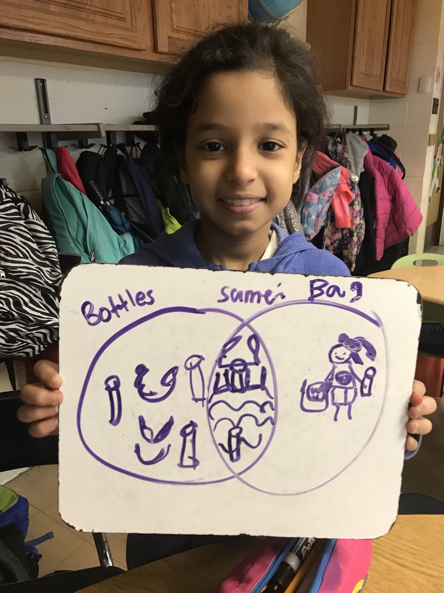 ahlam_ahassan's tweet photo. Ismahan comparing and contrasting two articles on the same topic. #ArabicESL #newcomer #ellchat @AniDerdenger @OakRidgeNPD117 https://t.co/KTfNoReUb1
