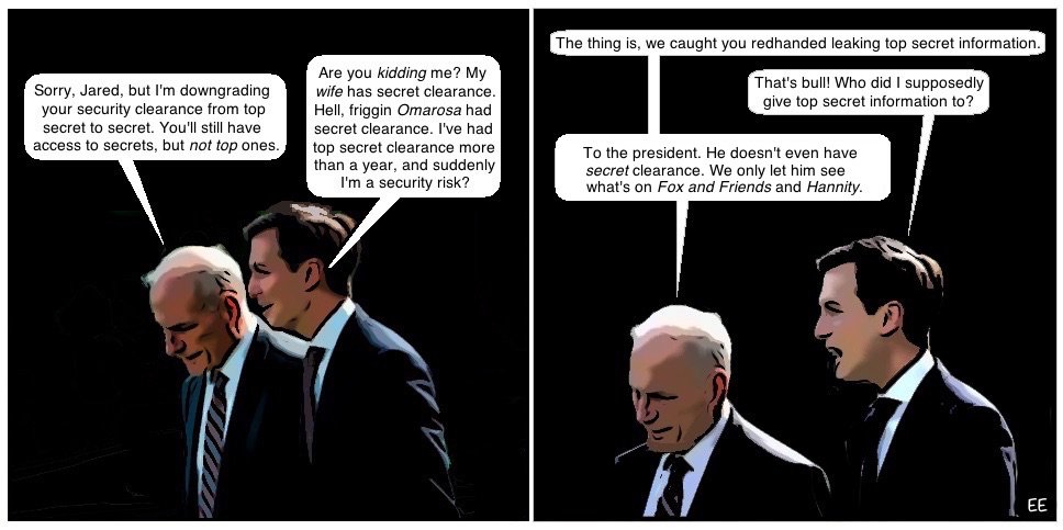 TheEvilEditor's tweet image. #ThursdayThoughts #kushnerresign #TOPSECRET