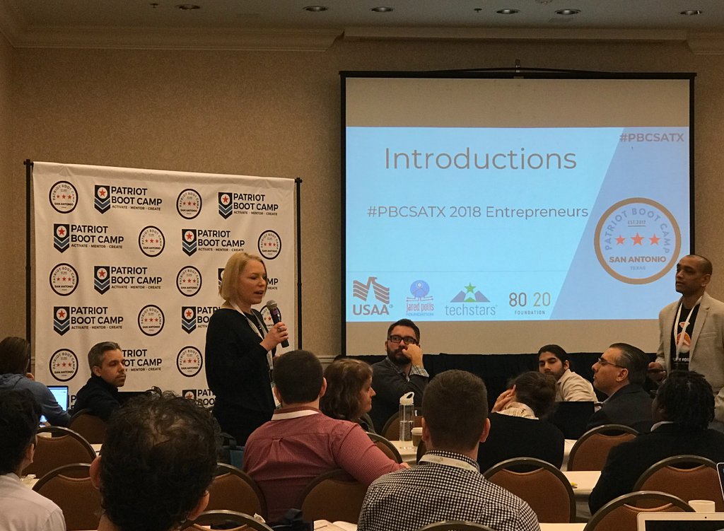 StimmiApp's tweet photo. Thanks again Patriot Boot Camp for having us and to the sponsors USAA, Techstars and WeWork that helped make this event happen!
#patriotbootcamp #stimmi #caregiverapp https://t.co/4N4G9jqDIP