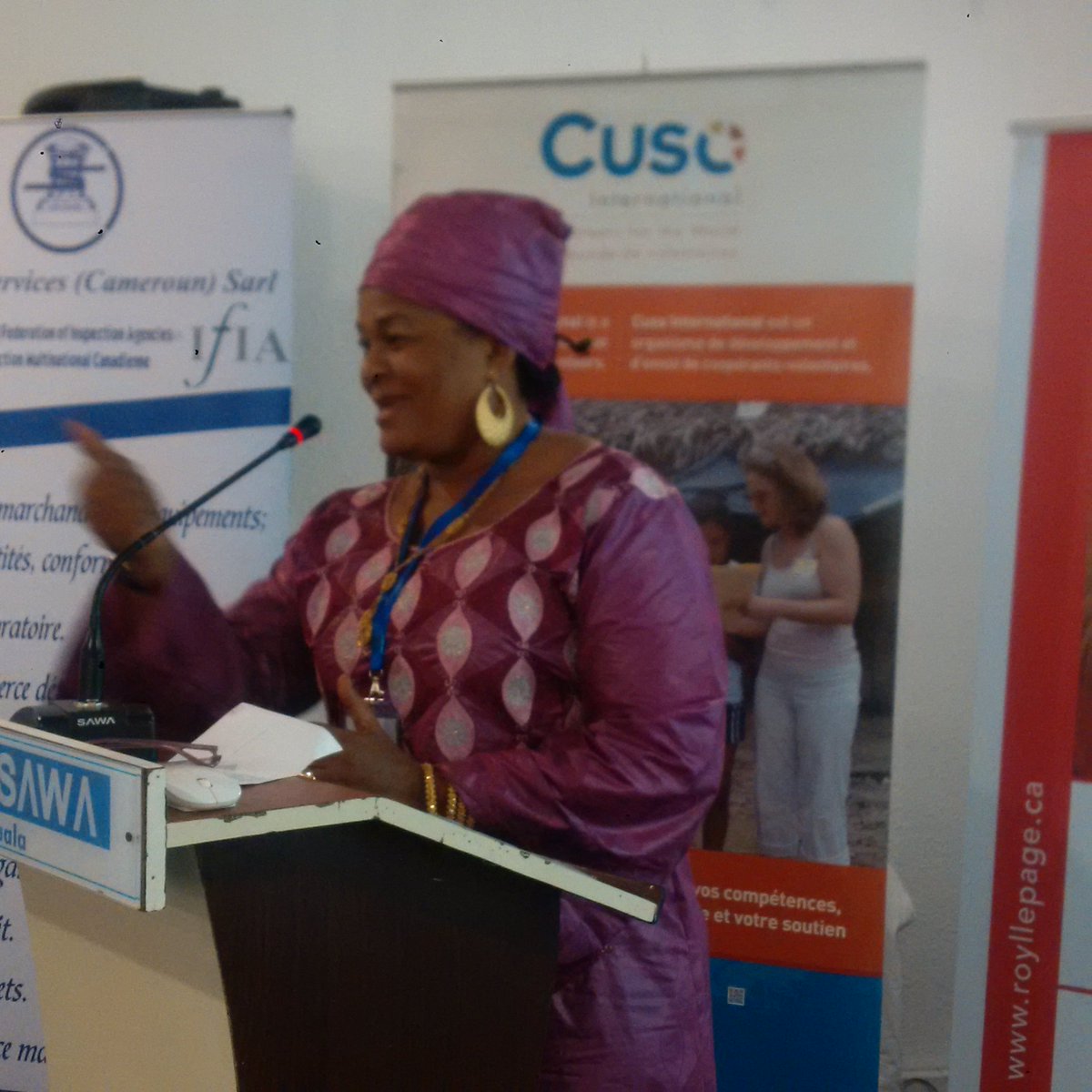 Eric_Dib's tweet photo. SIFAC2018
Very interesting testimony of the mayor of Akom2 (South #Cameroon) about their partnership w/ @CusoIntl https://t.co/QQysUkykEu