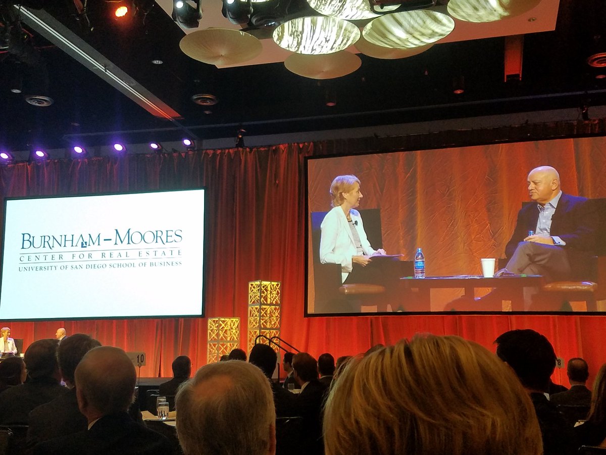 Industrial insights from Hamid Moghadam of Prologis at University of San Diego Real Estate Conference #BMCAREC #RealEstate