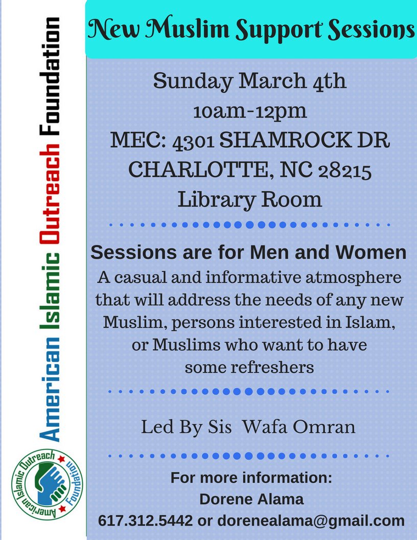 Aiof2012's tweet photo. March Madness at AIOF??? 

New projects underway happening!
*Spanish Dawah team 
*New Muslim Support Sessions
*Youth Saturday night live!

#AIOFNC #CHARLOTTE #QURAN #FREEQURAN #ISLAM #MUSLIM #AWARENESS #RESPECT #FAITH #community #dawah #interfaith #SNL #NC https://t.co/MHD6qfbAHi