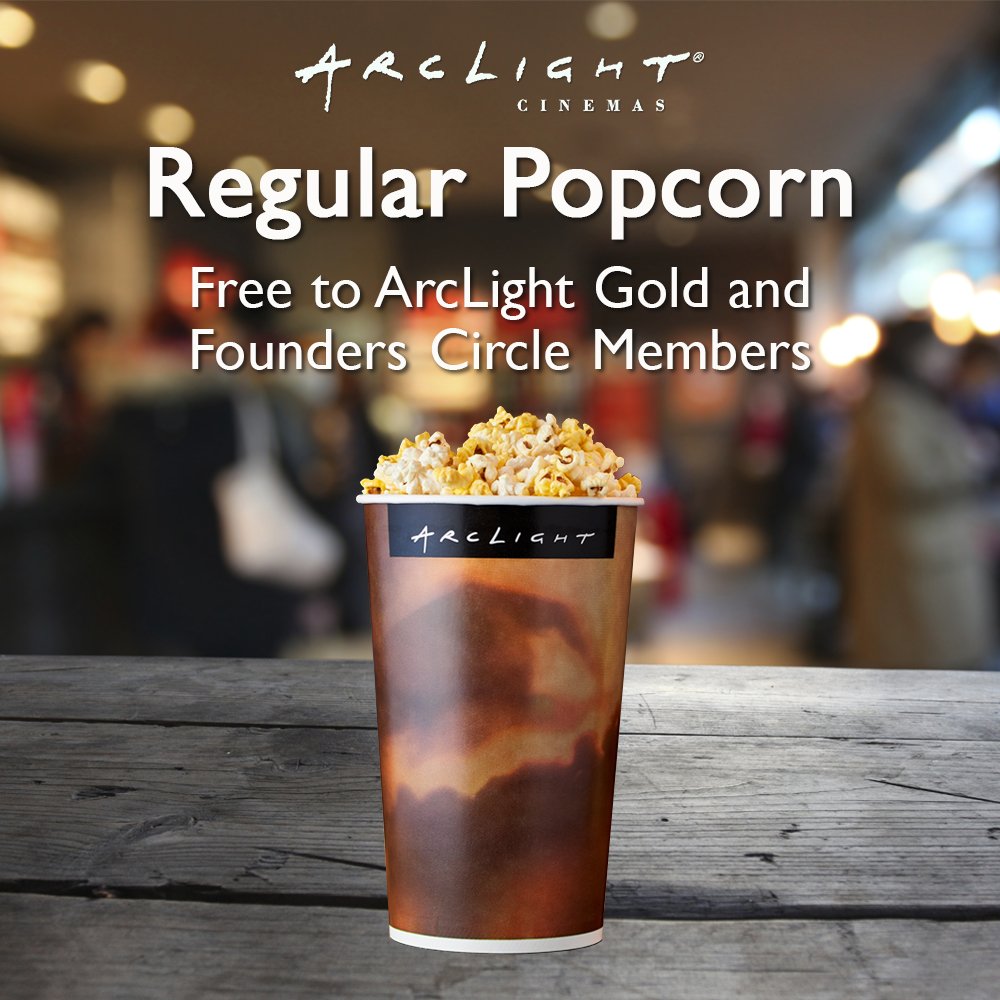 ArcLightCinemas's tweet photo. The March #ArcLightMember appreciation gift is a free regular popcorn - redeem your gift at any ArcLight concessions stand! https://t.co/Zr10q4P6rU