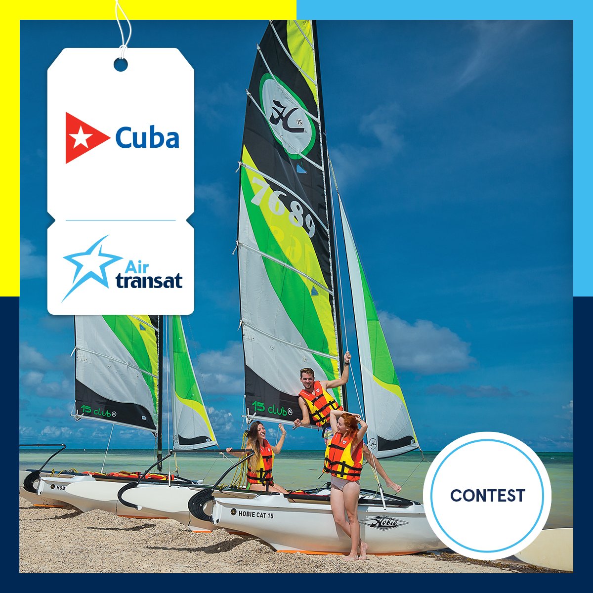 airtransat's tweet photo. Enter our #Contest to win an all-inclusive trip to @BeLiveHotels in Varadero #Cuba!
• Want to kite surf in Cayo Guillermo? Tell us in a tweet which authentic experience you’d like to do in Cuba
• Tag @airtransat & use #TransatCubaContest
Rules: https://t.co/fLJUN1ifwJ https://t.co/Ei4m58eHOp