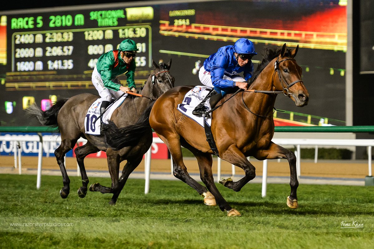 zoomnclick's tweet photo. 3rd win for #TeamGodolphin tonight with #RareRhythm and #WilliamBuick winning the Nad Al Sheba Trophy G3, trained by #CharlieAppleby https://t.co/iJ7UCU5fai