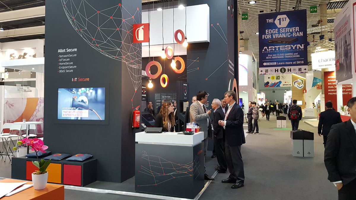 allot_ltd's tweet photo. Live from #MWC18! Come by our booth 5G41 and we will show you how to secure #IoT infrastructure and services. #MWClive #Barcelona https://t.co/yAX98jaDyw