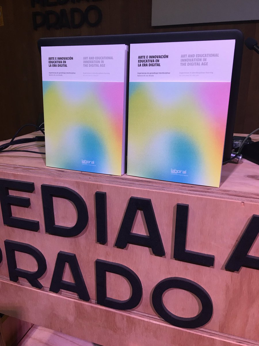 presentación en <a href="/medialabprado/">Medialab Prado</a> publicación 'Arte e Innovación Educativa en la Era Digital' que compila el trabajo de <a href="/LABoral/">LABoral Centro de Arte y Creación Industrial</a> cuyos 2 últimos años han sido intensos por el compromiso de #karinohlenschlager con la educación expandida desde la institución cultural <a href="/unicomplutense/">Complutense</a>