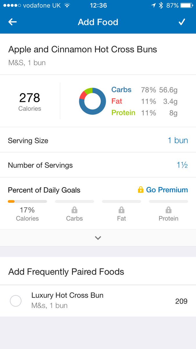 When #MyFitnessPal suggests a frequently paired food for a hot cross bun is another hot cross bun you know you've gone wrong somewhere with this diet lark 🙈