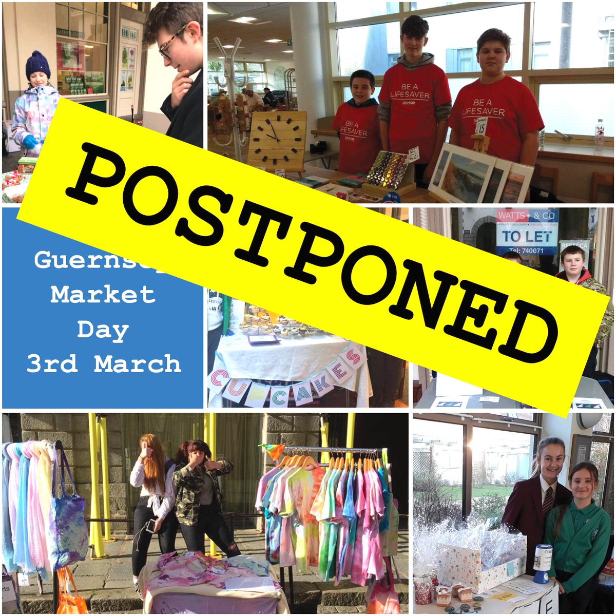 👉IMPORTANT INFORMATION! Due to weather we've had to cancel this week's Guernsey Market Day unfortunately but we'll be rescheduling so stay tuned! ❄️☃️🌨️🌥️⛅️🌤️☀️#StudentBusinessChallenge #Guernsey