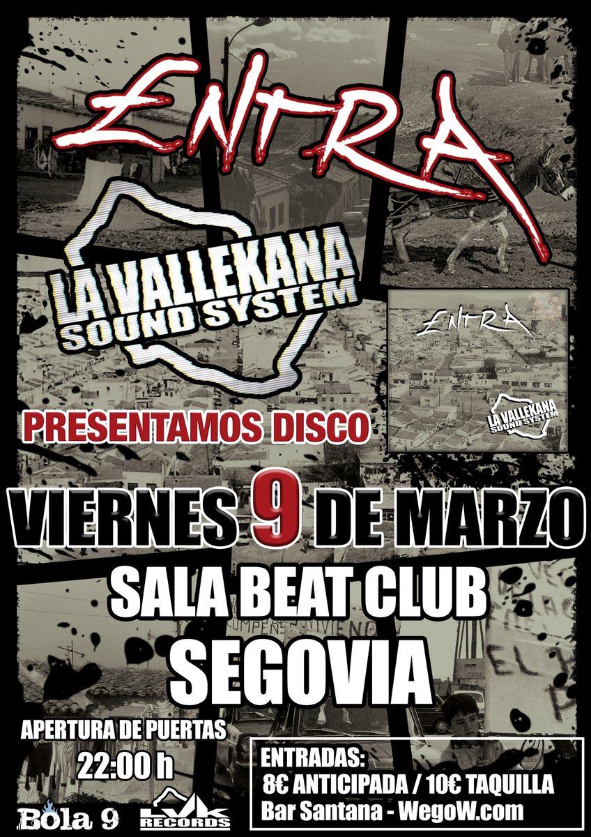 Crikaprod's tweet photo. . @LVK_SOUNDSYSTEM en #directo en Segovia. viernes 9 de marzo en @BEATCLUBSEGOVIA @Tekila_Jazz @CulturaHabitada @lapropuesta_web https://t.co/oAkLuG37wf