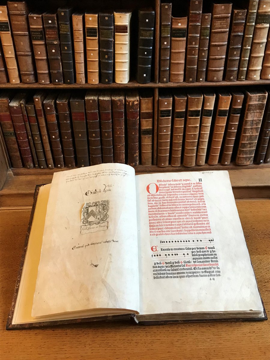 Gonville Caius College To Mark Worldbookday We Re Sharing A Special Book From Caiuslib Manuale Ad Usum Sarum Was Published In 1498 And Is Believed To Be The Only Copy
