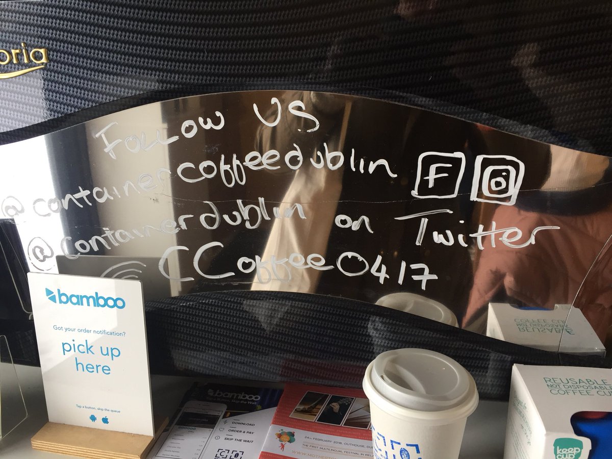 paulawilliamss's tweet image. Stay alive! I thought it was an apparition! Fresh #cloudpicker coffee! @ContainerDublin