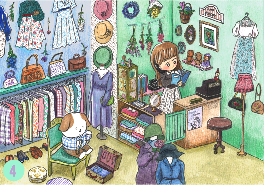 梶井のりこ あなたはどの古着屋さんが好きですか 私は悩むけど2番かな 古着屋 イラスト 梶井のりこ あなたはどの古着屋さんが好きですか 私は悩むけど2番かな 古着屋 イラスト