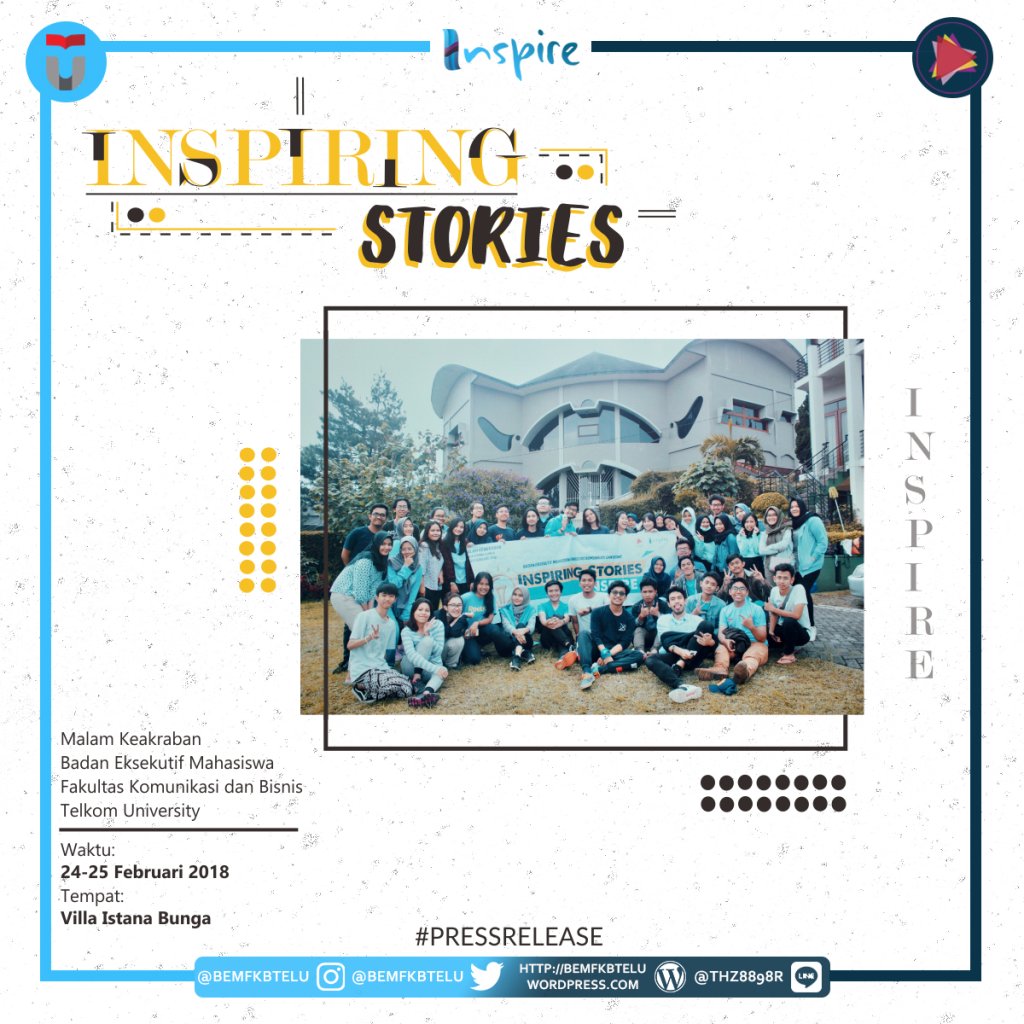 [PRESS RELEASE] INSPIRING STORIES bemfkbtelu.wordpress.com/2018/03/01/pre…