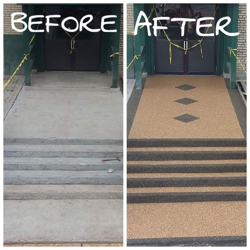 LBHillcrest's tweet photo. #coveryourugly #rubberstone is the absolute BEST way to cover any ugly hard subsurface...Indoor or Outdoor https://t.co/iCZtEgKErb