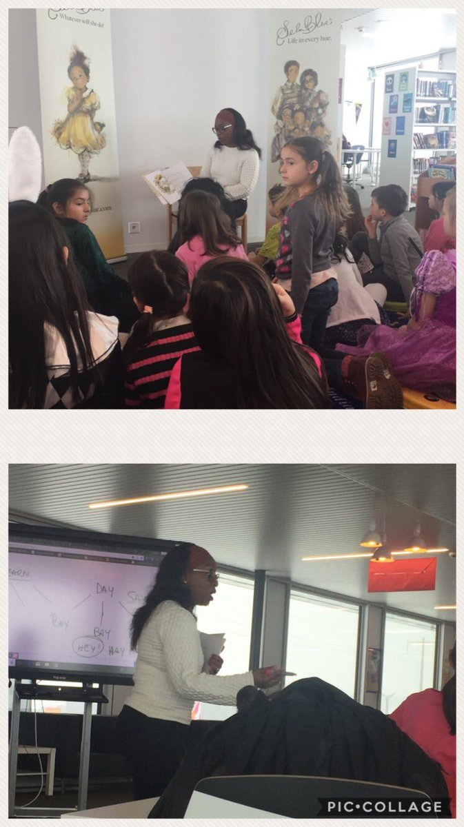 Grades 2 and 3 learned about crafting a poem using Rhyme and Rhythm with author Alisia Dale on World Book Day <a href="/SelaBlueSeries/">Sela Blue</a> <a href="/GWASwitzerland/">GEMS World Academy Switzerland</a> <a href="/gwasgrade3/">GWAS GRADE3</a> @gwasgrade2