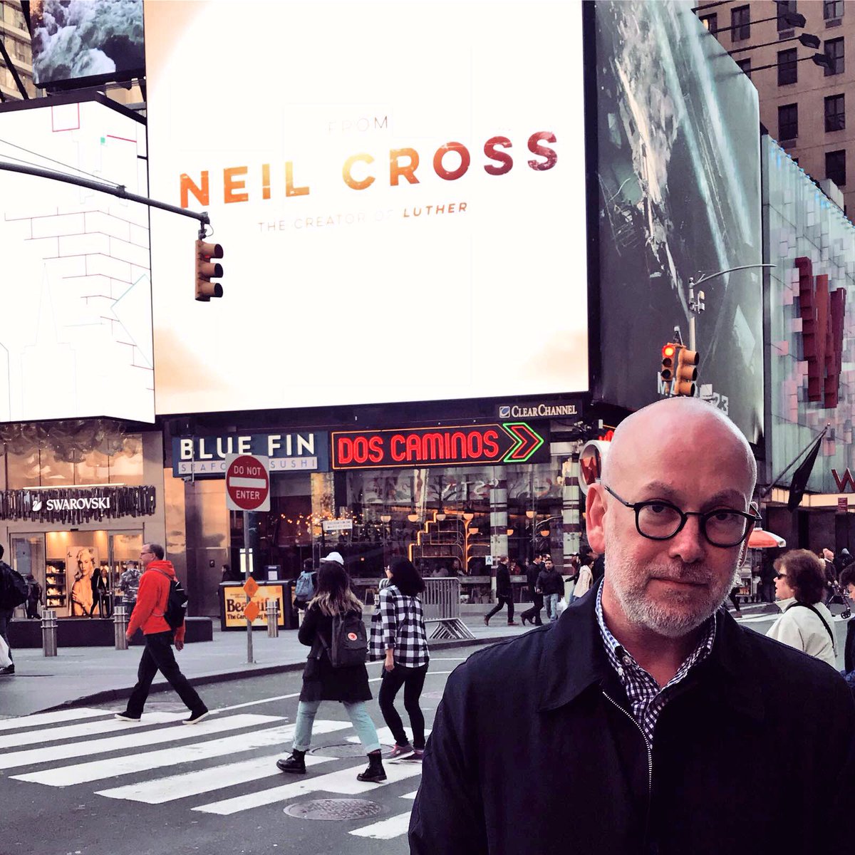 We’re in New York for the launch of #HardSun on <a href="/hulu/">Hulu</a> with Creator Neil Cross. Do you like our billboard? <a href="/HardSunOnHulu/">Hard Sun</a> ☀️ 🌅🗽