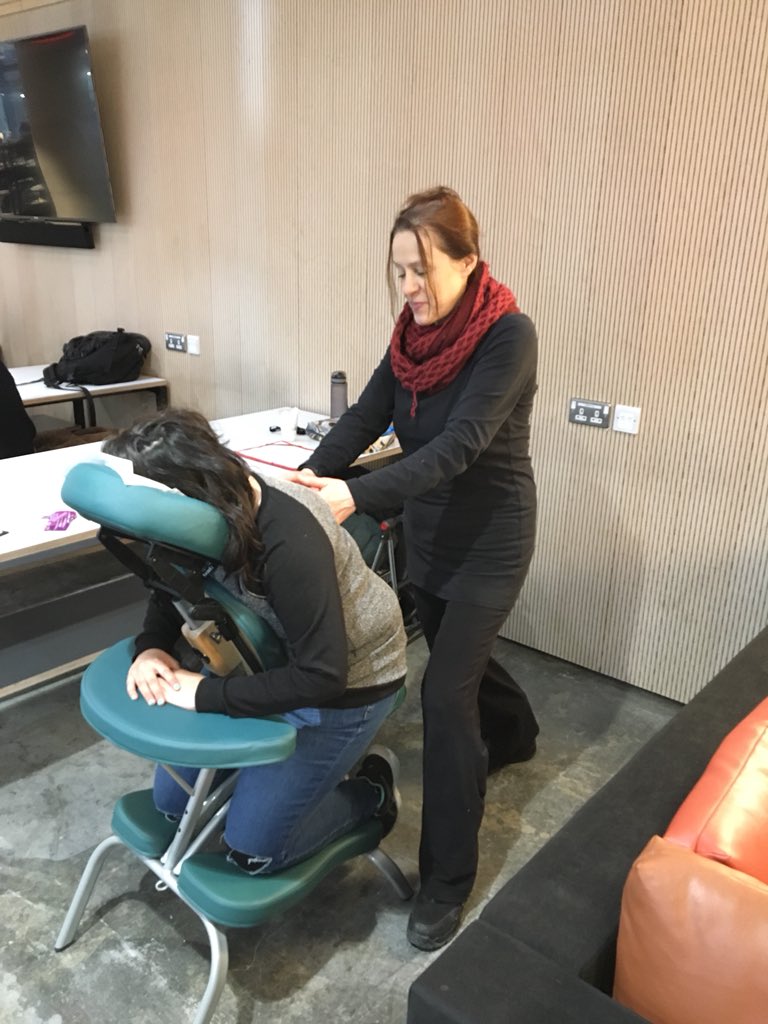 UAL_well's tweet photo. And of course, free massages happening until 2pm #UniversityMentalHealthDay https://t.co/X52tWowhCx
