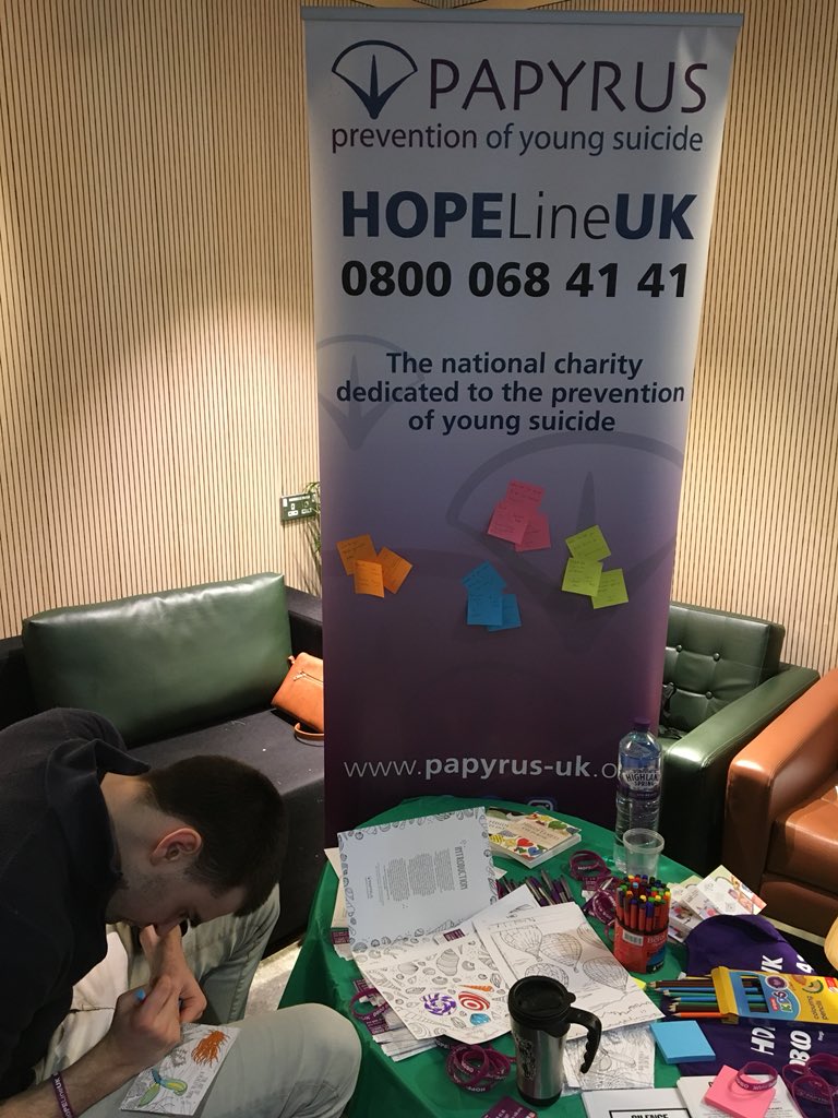 UAL_well's tweet photo. Mindfulness colouring with @PAPYRUS_tweets #UniversityMentalHealthDay https://t.co/jI2js3QTQD