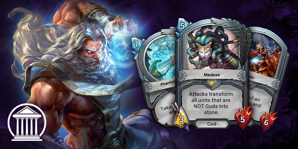 PlayHotG_DE's tweet photo. Kämpfe an der Seite von Zeus und besiege deine Gegner mit dem griechischen Pantheon!
Jetzt das Core Set mit 57 Karten für nur 400 Runen freischalten. https://t.co/cwpAbOc7wo