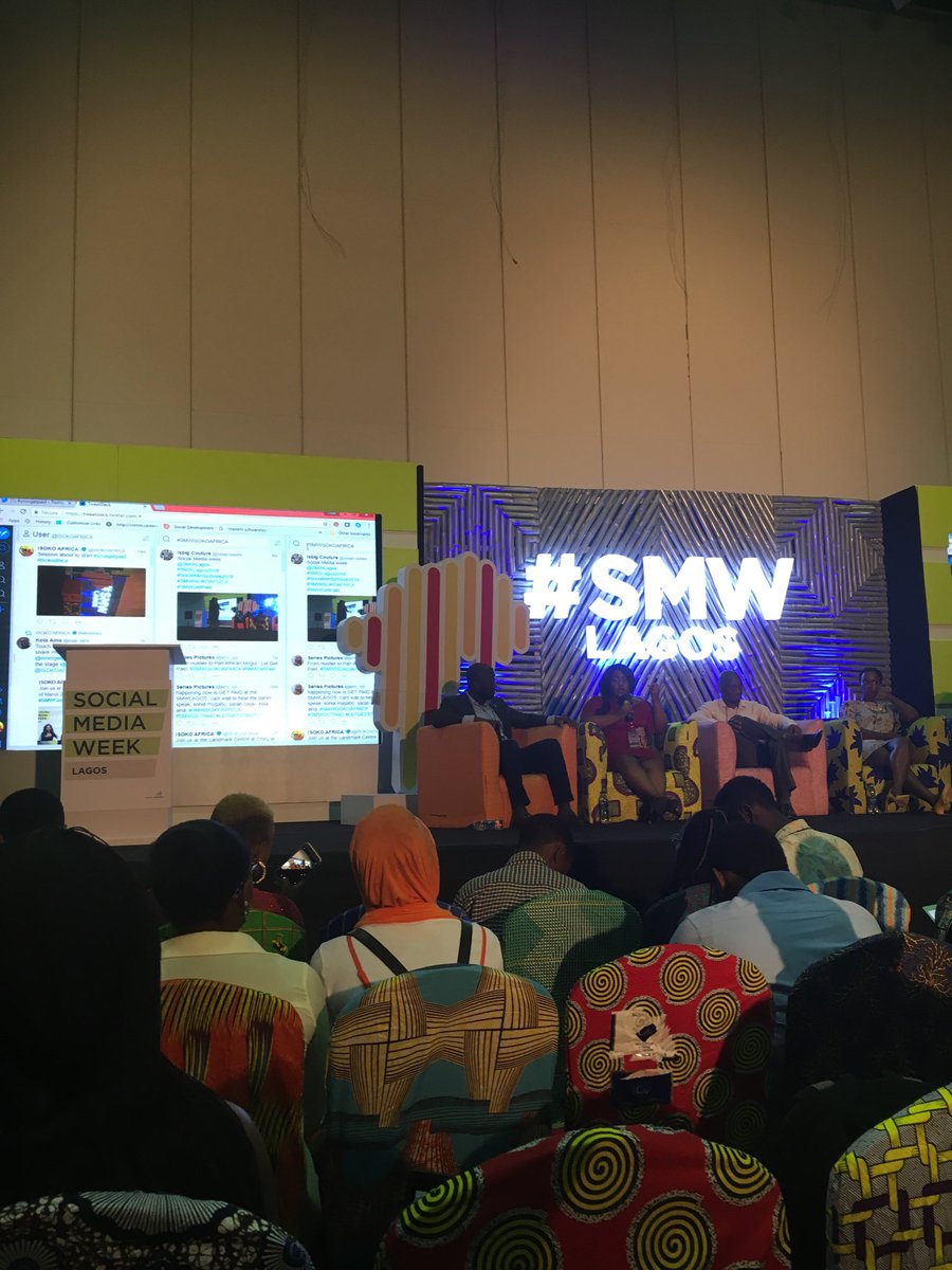 MundusDigital's tweet photo. Getting paid: from a hustler to a Pan-African mogul with @kola_aina @voguepay CEO and @PERLICIOUS1 .

Interesting conversation right here.
#SMWLagos2018 #SMWLagos #SMWGetPaid #SMWIsokoAfrica https://t.co/7nrF8c1gYz