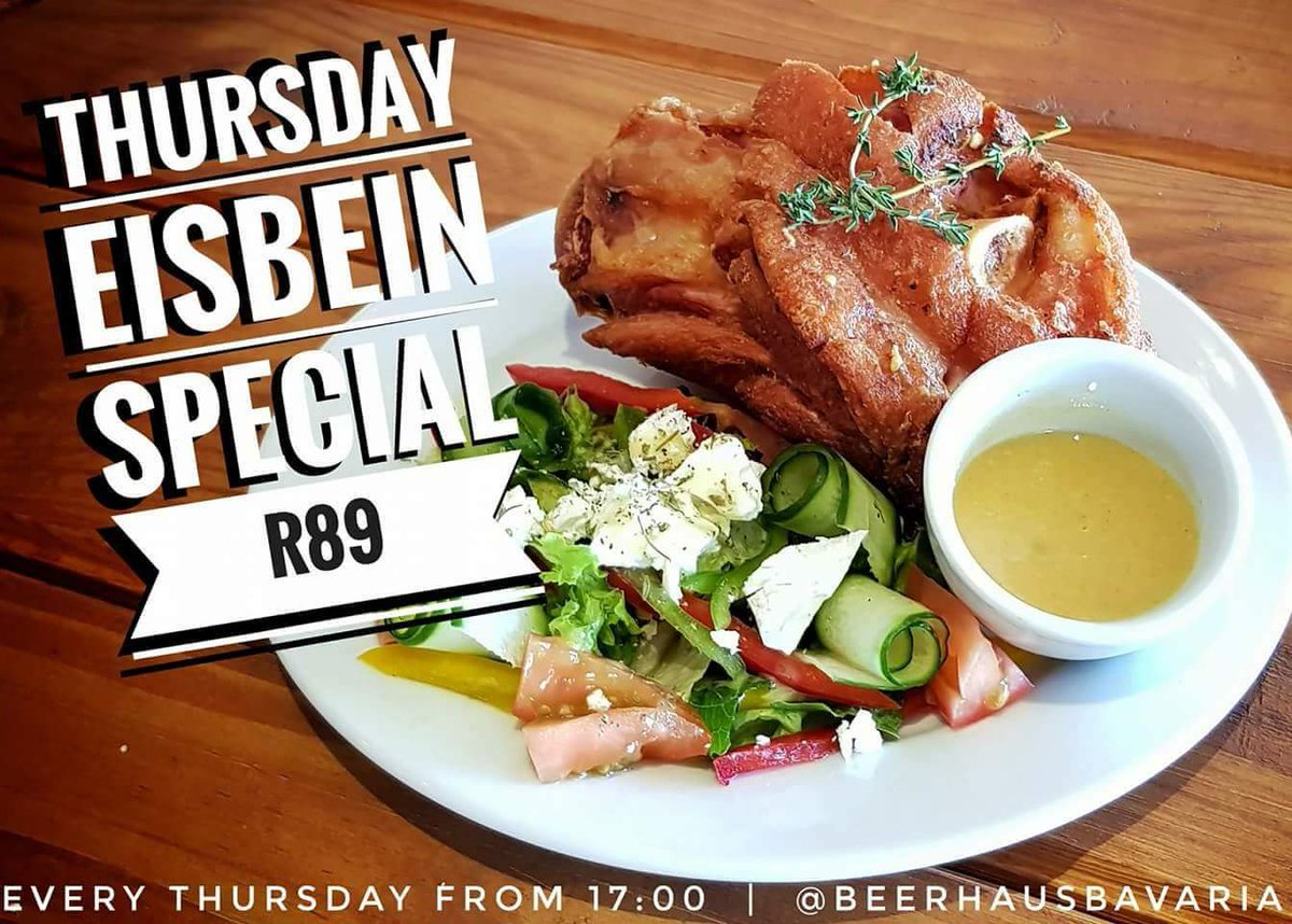 Tonight is your night to enjoy an authentic German dish... Because it's #EisbeinThursdays!