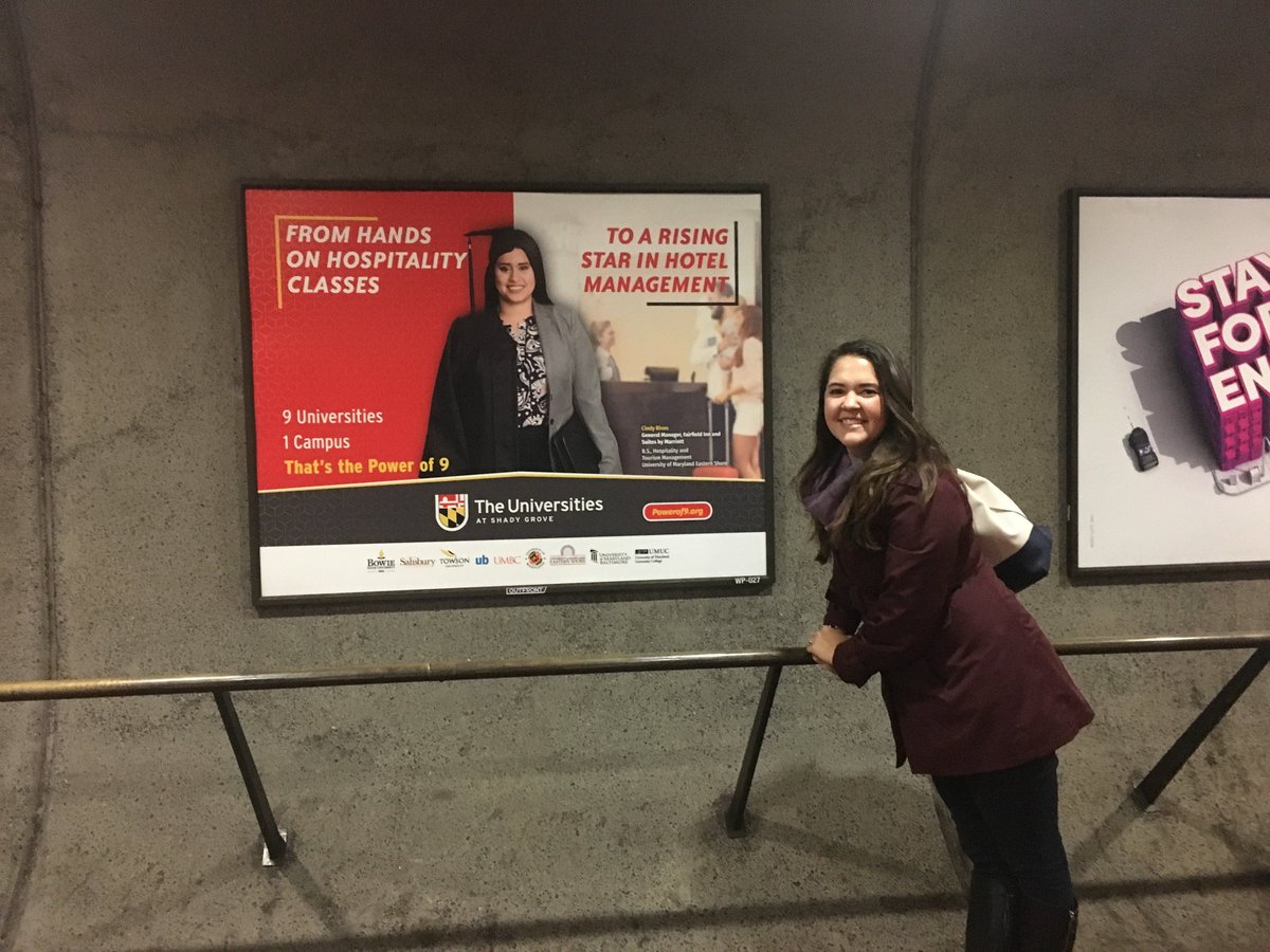 missionprtnrs's tweet photo. #TBT Mission Partners team member spotted posing with one of @UatShadyGrove's #Powerof9 ads in the metro. Read more about the campaign here: https://t.co/JGiWznJpzb #MarComm https://t.co/hIhhdhNqjk