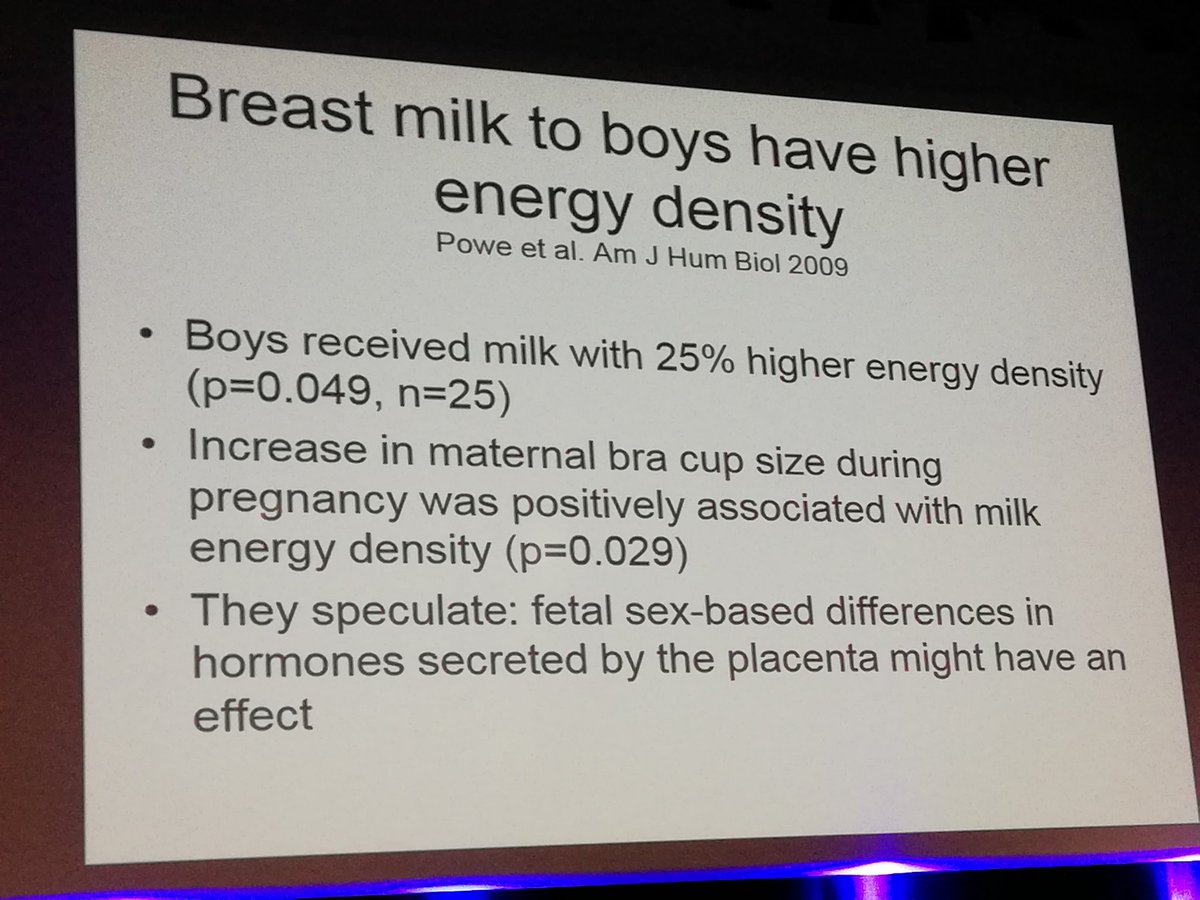LingWei_Chen's tweet photo. In utero two-way communication between mother and child? Breastmilk differs for boys and girls. 
#NandG2018 #mother #child #breastmilk #nutrition https://t.co/934FdQ2HQM