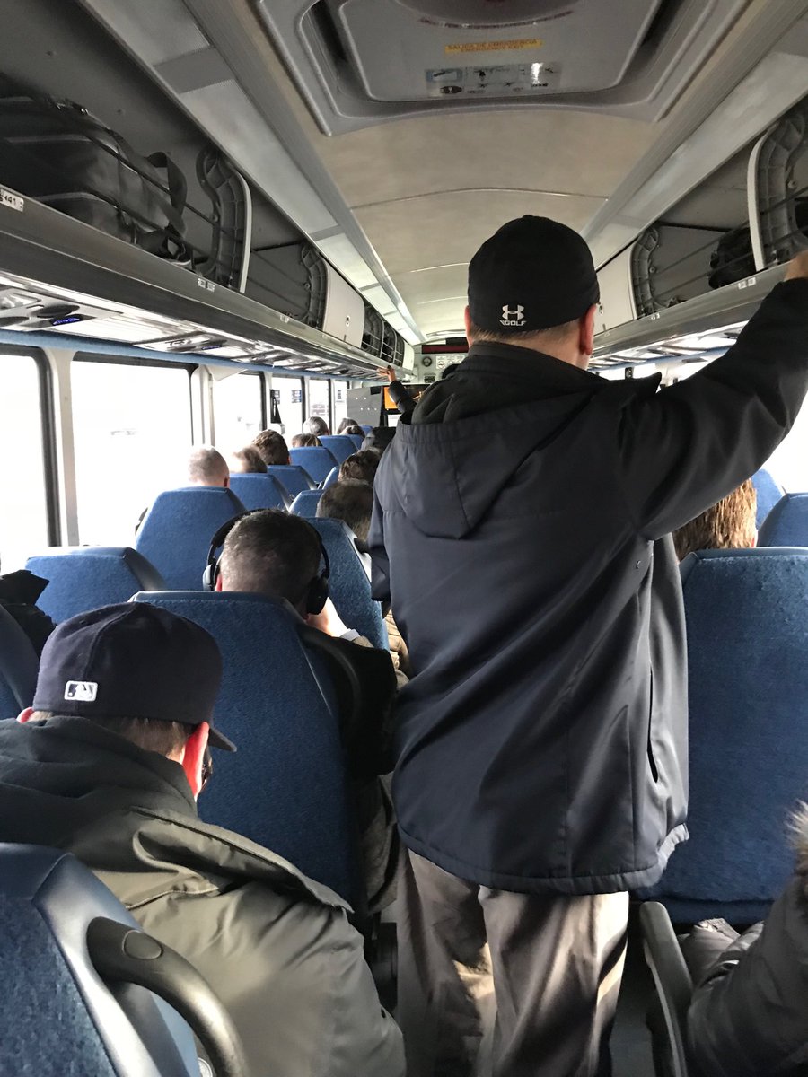 ColleenJez's tweet photo. @academycommuter driver pulled out with four of us still standing.  This is after waiting more than 30 minutes in Old Bridge #wallstreetbus #17133 #holdontight! https://t.co/NN6LiO6CDm