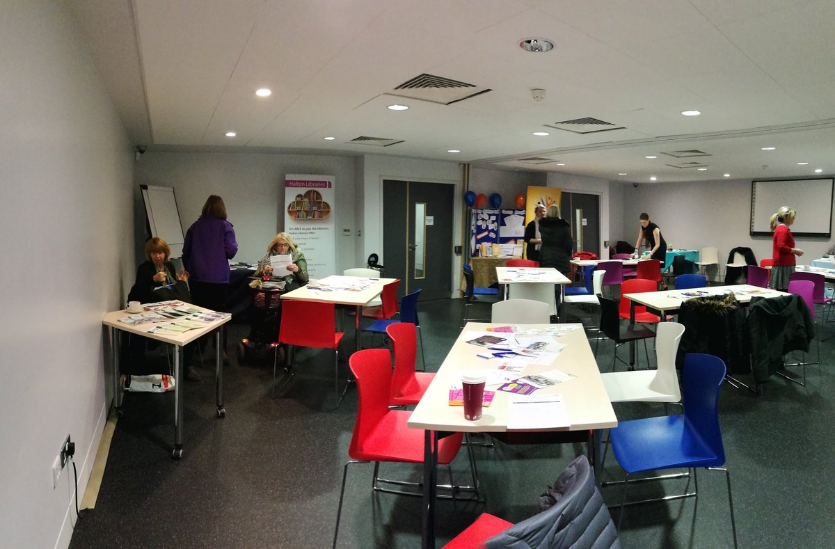 The Halton's People's Health Forum is about to start, get yourselves down to the Shopping City Library to get involved!