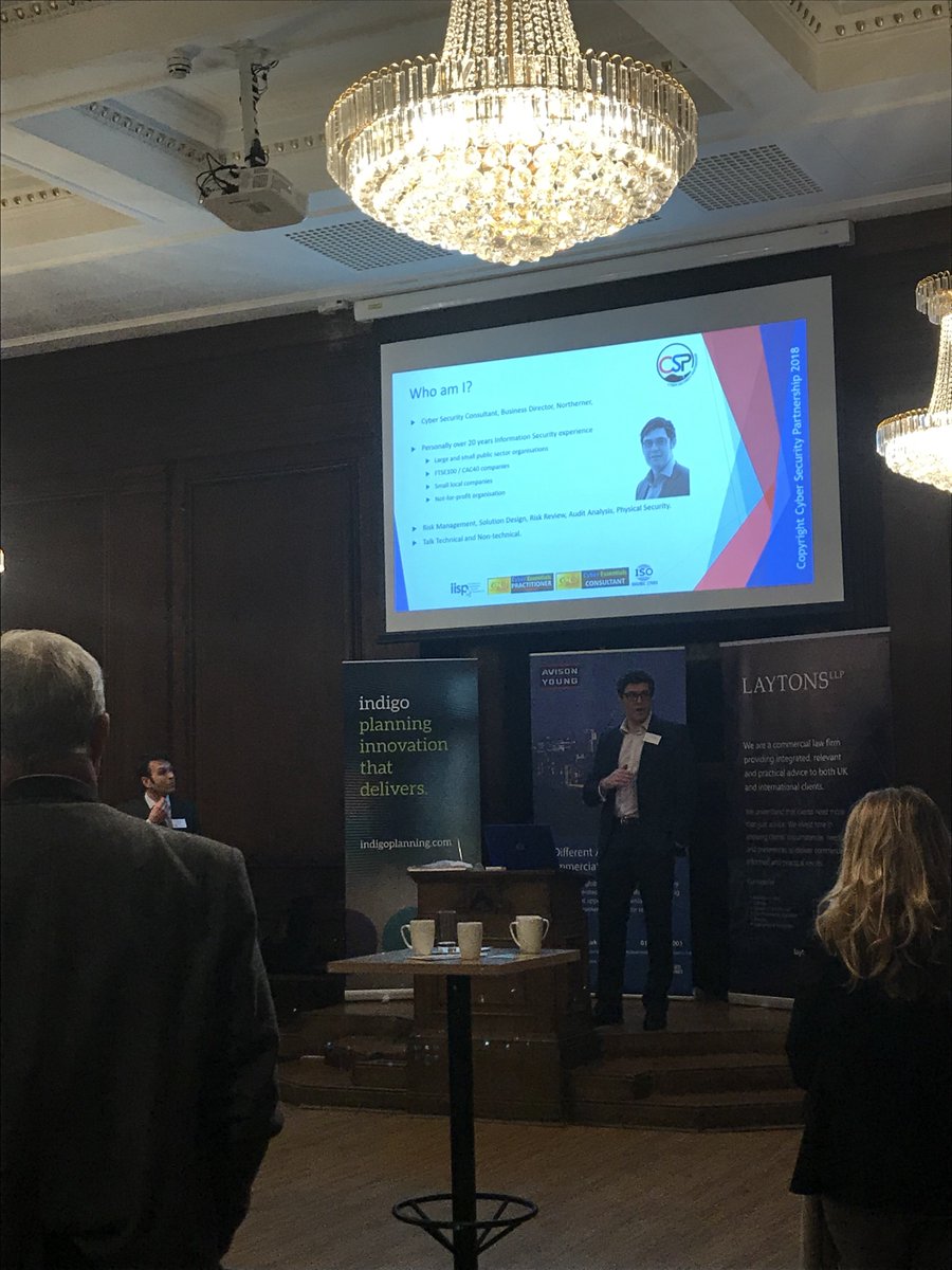 ManPropForum's tweet photo. Now speaking Robert Briggs, cyber security consultant on practical implications of GDPR https://t.co/3pKJkXqmXI