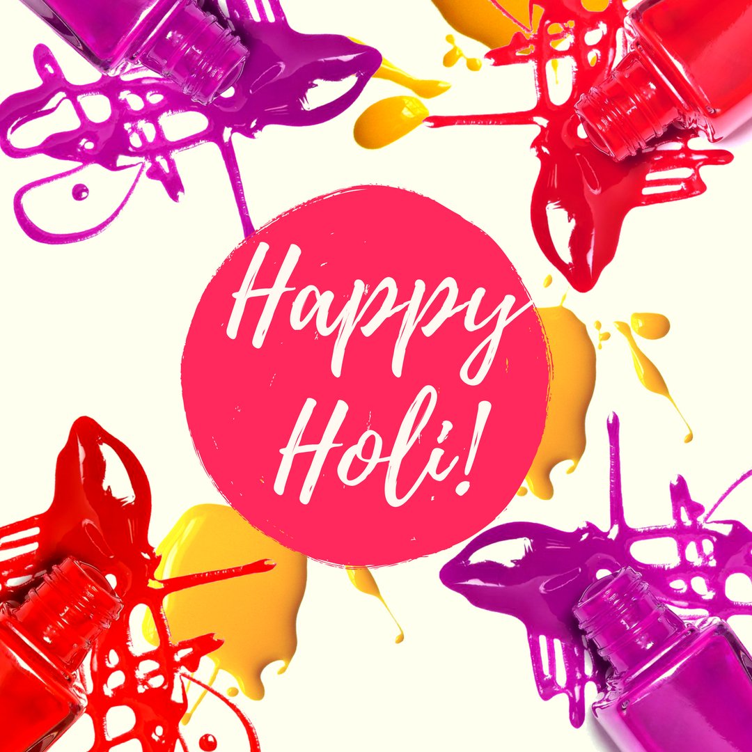 Happy Holi to all ! Stay Fashioable, Stay Safe! #HappyHoli