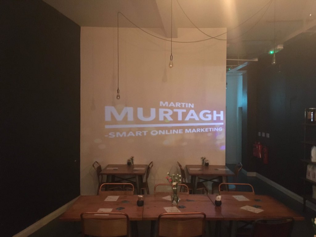 martimurtagh's tweet photo. Check out my business #branding projected using a mini projector at Tue evening’s @NewryBizNetwork event @FineganAndSon #Newry. 🙌🏻 https://t.co/cc2Ej0qLB0
