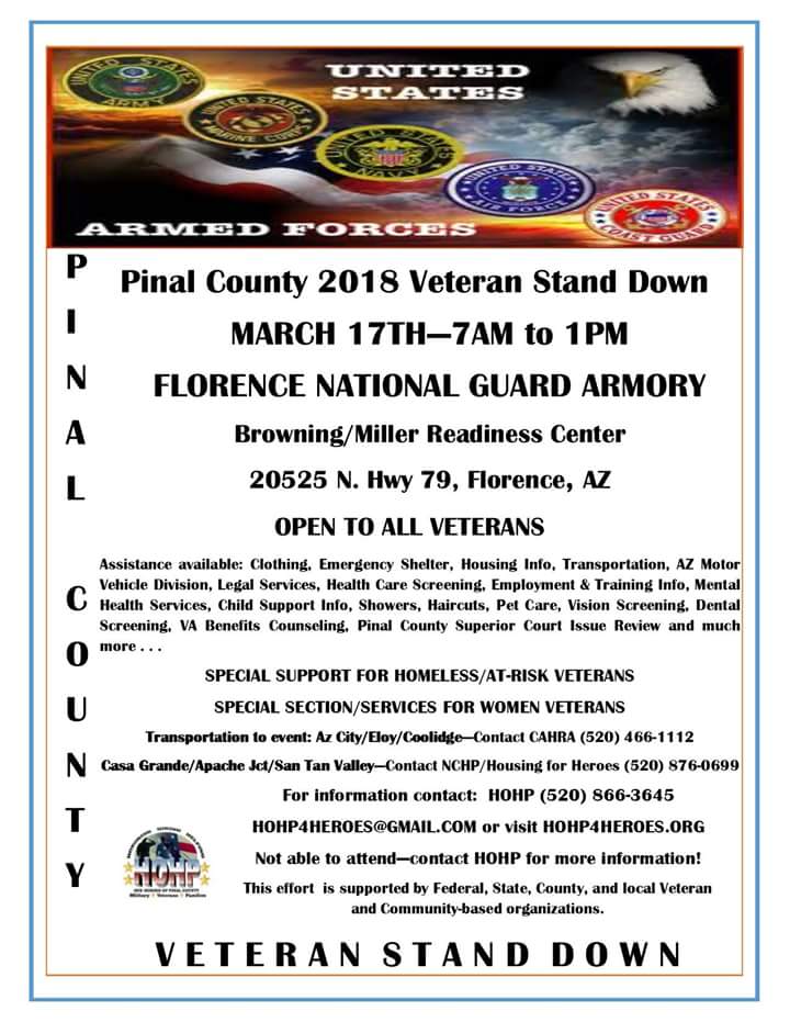 Hohp On Twitter 6th Annual Pinal County Veterans Stand
