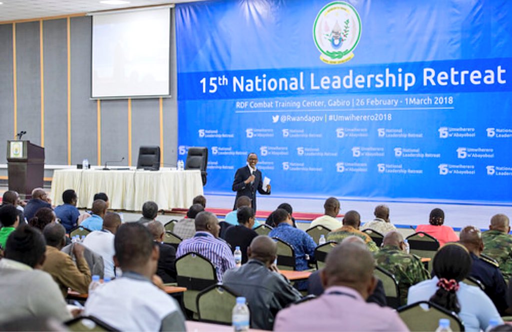 FirstLadyRwanda's tweet photo. #Umwiherero2018 concluded as President @PaulKagame emphasized the importance of building self-confidence, striving to develop a critical mass, and above all, maintaining a culture of #humility when serving #Rwanda and the best interests of all her citizens. https://t.co/yG0UDxekjB