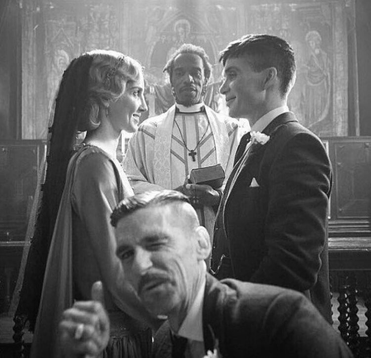 — Behind the scenes photo of an episode of Peaky Blinders for you all. #ThrowbackThursday
