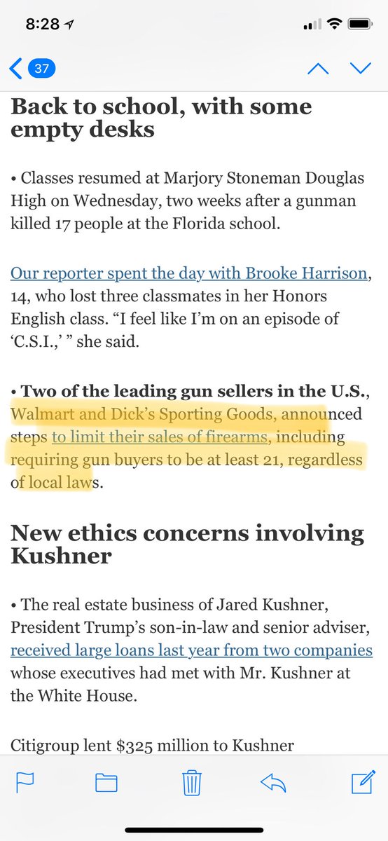 Jamie_Cook1's tweet photo. I mean, I guess this is a great move, but why the hell is it not already a law?! Do we honestly think if people under 21 aren’t responsible enough to drink alcohol, they are responsible enough to buy a fire arm?!? https://t.co/a1Na2sQQ0C