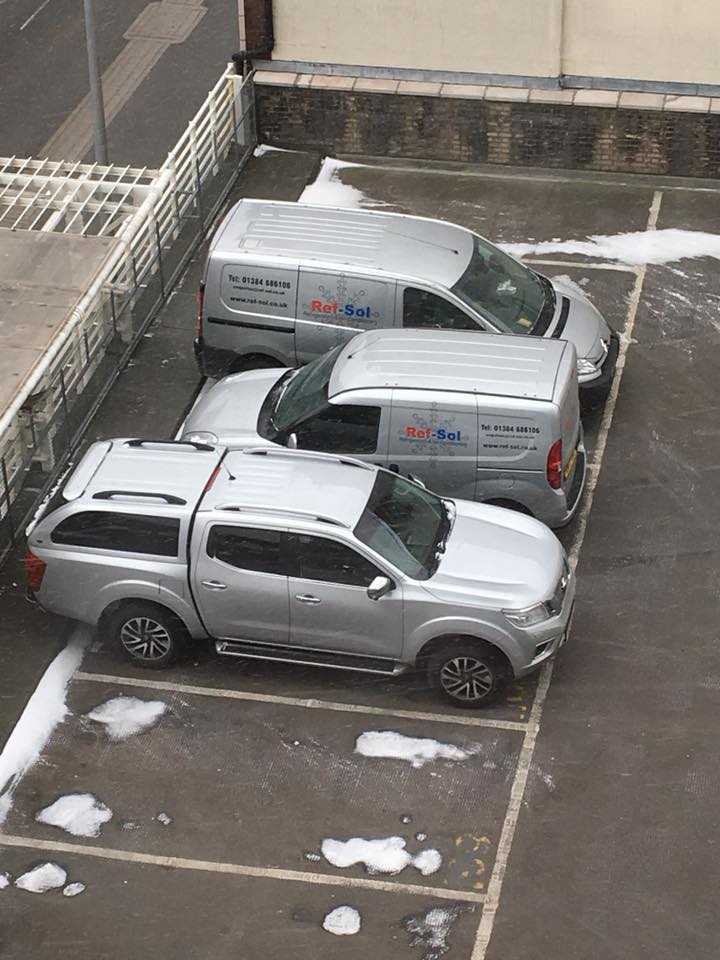 RefSolPro's tweet image. Team Ref-Sol Midlands out braving Storm Emma. ❄️❄️☃️