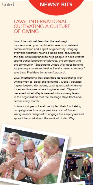 Lavaltool's tweet photo. https://t.co/92PUplNKdk
Check out the Magazine for United Way Windsor-Essex & make sure to look for page 14 to see why we do what we do! #teamlaval #GivingBackToCommunity https://t.co/orTOfAfr8b