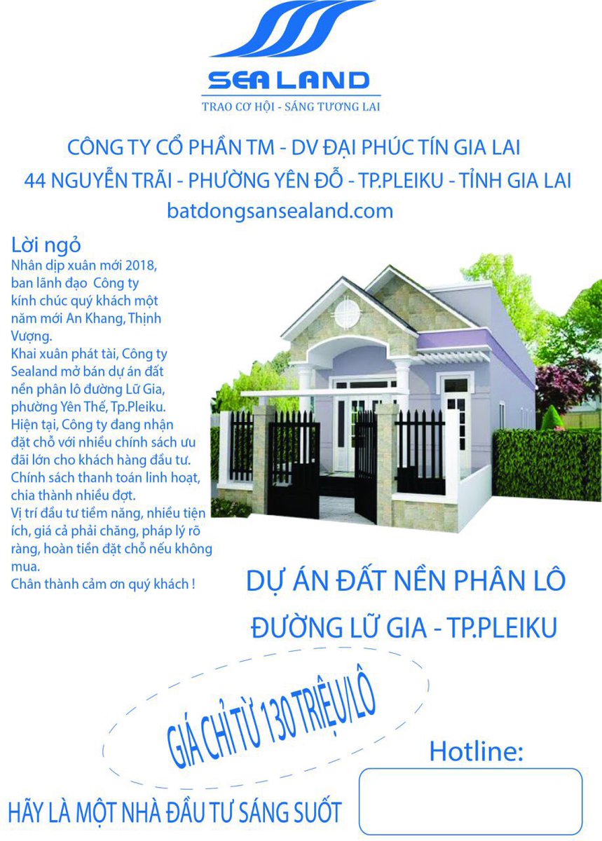 KLong1990's tweet image. Đất nền Giá Rẻ