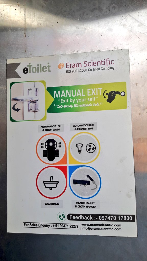 swachhhyd's tweet image. @GHMCOnline received ISO 9001:2015 for construction, installation, operation &amp;amp; maintenance of She #Toilets in the city. The certificate is given by HYM International Certification Private Limited.
#cleantoiletcleancity 
#Toiletsforprogress 
#SwachhHyderabad 
#MyCleanIndia