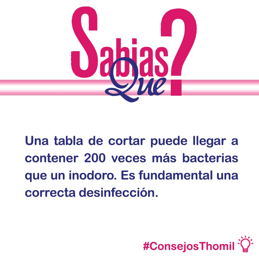 ThomilPro's tweet photo. #Desinfección #Bacterias #Cocina #IndustriaAlimentaria #Limpieza #LimpiezaProfesional #limpiezapro #SabíasQue #ConsejosThomil #Thomil https://t.co/1R5J1Uz1lm