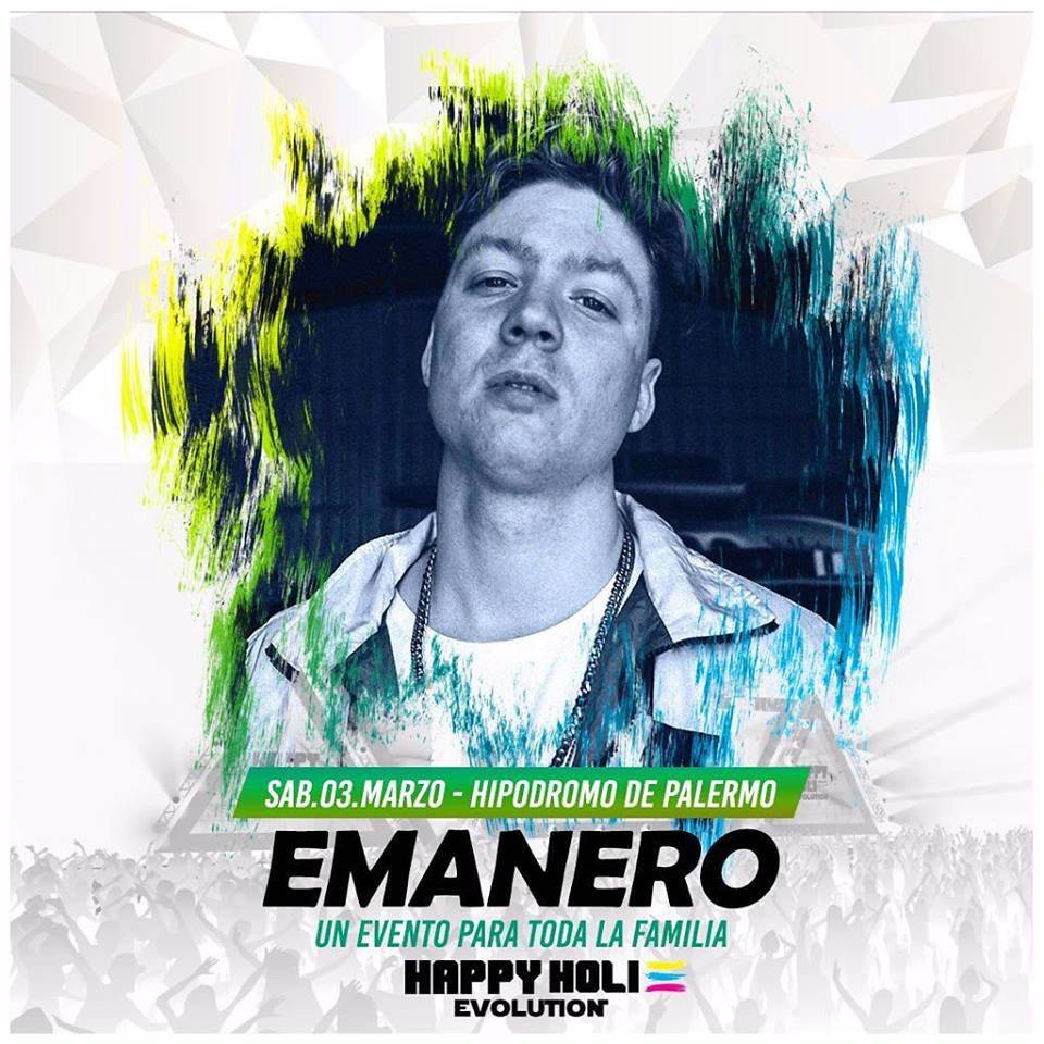 haciendo_bulla's tweet photo. Sábado 3 de marzo @emanero en #HappyHoliEvolution El festival de colores en el hipódromo Argentino de Palermo. https://t.co/ae3Wd413n8