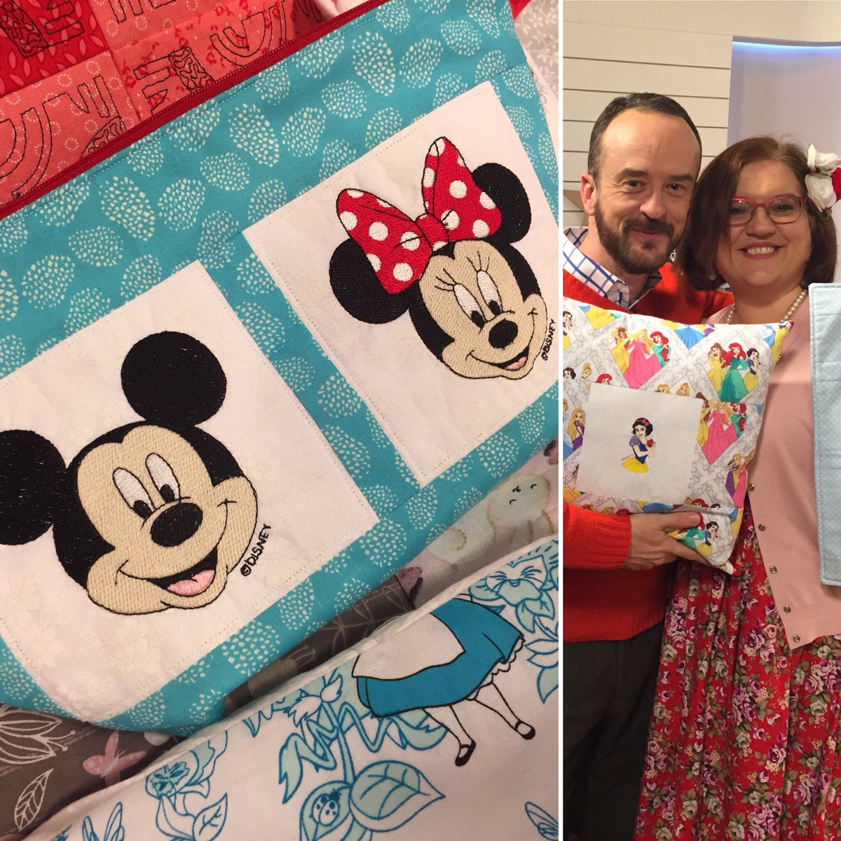 Nigel_May's tweet photo. Coming up @CreateCraftTV 2pm it’s @sezpayne with #Disney embroidery machine and a free CMQ #Quilters Edition #snow10 #makerrewards https://t.co/HJdnuRHvX2