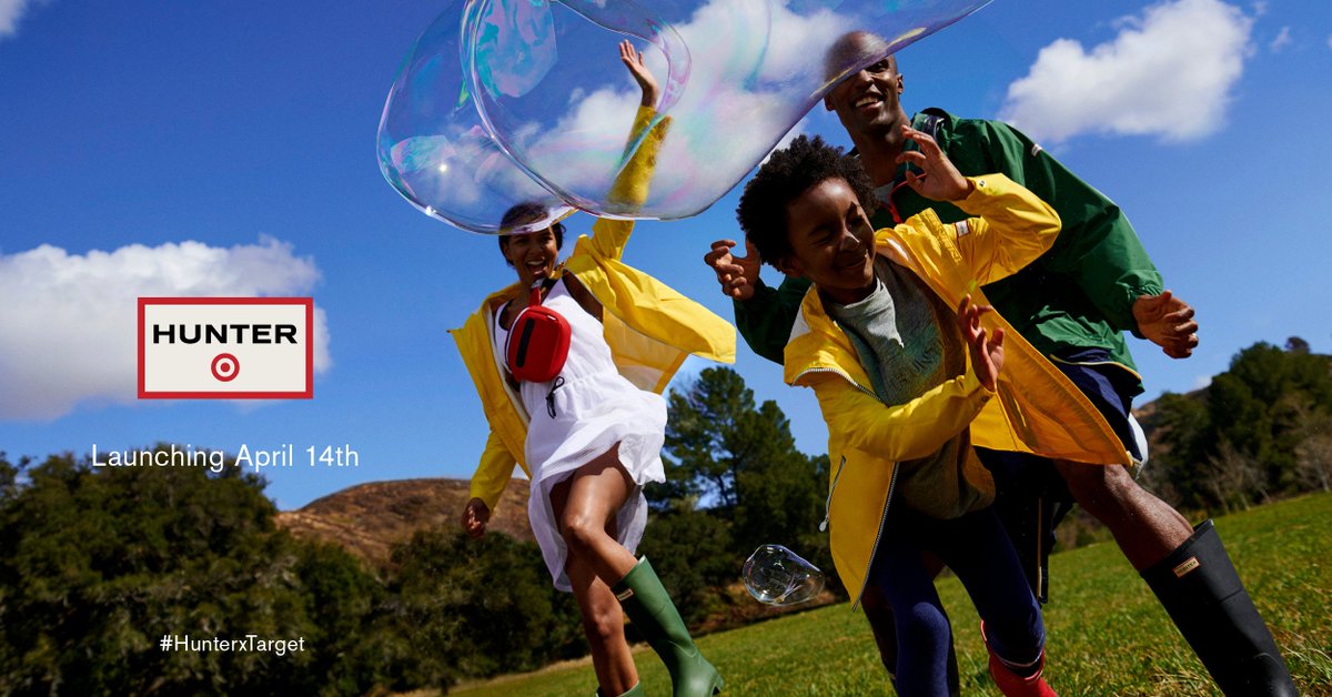Coming soon... Hunter for Target! We are very proud to announce an exclusive partnership with <a href="/Target/">Target</a> on a limited-edition spring collection inspired by family, festivals and a love of the outdoors. #HunterxTarget