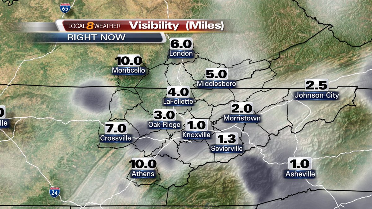 ETNHeather's tweet photo. Visibility is an issue at times, mainly because of rainfall.  Don't forget your headlights when you're driving in the rain!  #Local8wxAlert https://t.co/Boq9vG0WbS